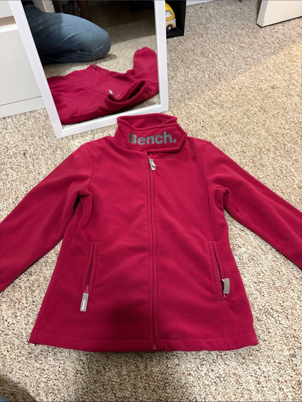 Bench Kids Fuchsia Zip-Up Fleece Jacket